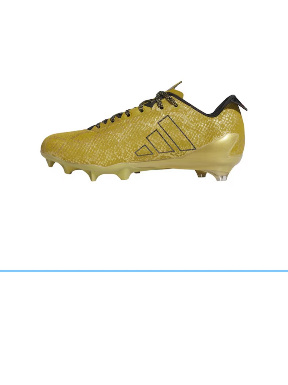 adidas  Gold and Black Football Cleats unisex